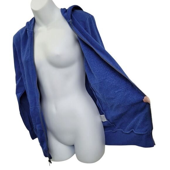 2/$20 Old Navy Blue Zipper Up Hoodie Jacket Size: Youth XL 14-16 - Picture 3 of 13